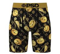 PSD Men's Food Print Boxer Briefs - 7 Inch Inseam Breathable and Supportive Men's Underwear with Moisture-Wicking Fabric, Golden Cherries, M