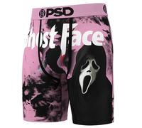 PSD Men's Horror & Halloween Theme Boxer Briefs - Breathable and Supportive Men's Underwear with Moisture-Wicking Fabric, Ghostface Pink, S