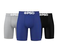 PSD Men's La Blue Solid Cotton 3-Pack, La Blue Cotton 3-pack, M