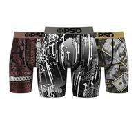 PSD Men's Luster Lux Boxer Brief 3-Pack, Multi, L