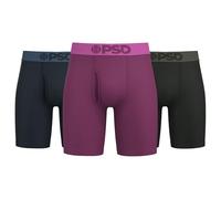 PSD Men's Modal Premium Fabric Boxer Briefs - 7 Inch Inseam Breathable and Supportive Men's Underwear, Mood 3-pack, S