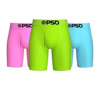 PSD Men's Modal Premium Fabric Boxer Briefs - 7 Inch Inseam Breathable and Supportive Men's Underwear, Summer 3-pack, XL