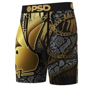 PSD Men's Playboy Boxer Briefs - Breathable and Supportive Men's Underwear with Moisture-Wicking Fabric, Pb Links, L