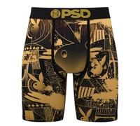 PSD Men's Playboy Boxer Briefs - Breathable and Supportive Men's Underwear with Moisture-Wicking Fabric, Pb Deco, M