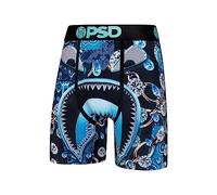 PSD Men's Printed Boxer Briefs - 7 Inch Inseam Breathable and Supportive Men's Underwear with Moisture-Wicking Fabric, Wf Merchant, M
