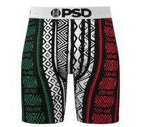 PSD Men's Printed Boxer Briefs - 7 Inch Inseam Breathable and Supportive Men's Underwear with Moisture-Wicking Fabric, Mex, L