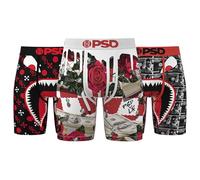 PSD Men's Tough Love Boxer Brief 3-Pack, Multi, M, Tough Love 3-pack, M