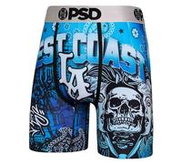 PSD Mens Travel Los Angeles LA Boxer Briefs - 7 Inch Inseam Breathable and Supportive Men's Underwear with Moisture-Wicking, Lost Angel, M