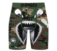 PSD Men's Warface Camo Boxer Briefs - 7 Inch Inseam Breathable and Supportive Men's Underwear with Moisture-Wicking Fabric, Wf Bomber, M