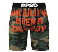 PSD Men's Western Print Boxer Briefs - 7 Inch Inseam Breathable and Supportive Men's Underwear, Cowboy, XL