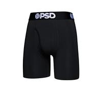 PSD Underwear - Mens Modal Solids Blk Boxer Briefs, Color Black, Size: Medium