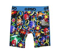 PSD Youth Boys' Cartoon Print Boxer Briefs, Comfortable Durable Underwear for Kids - Simpsons, Sonic, Looney Tunes & More, Sonic Gamer, S