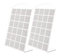 PSDFJAD ZHGUIMING 1-2pcs Fashion Portable Earrings Ear Studs Holder Plastic Jewelry Display Holders Earring Showcase Organizer Stand Storage Rack(White)