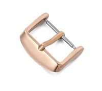 PSDFJAD ZHGUIMING 10/12/14/16/18/20/22/24mm Watchbands Buckle Stainless Steel Pin Clasp Watch Accessories Leather Band Strap Watch Buckle(12mm RG)