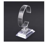 PSDFJAD ZHGUIMING 10CM Plastic Wrist Watch Display Rack Holder Sale Show Case Stand Tool Clear Jewelry Packaging Total Height Watch Display Stand
