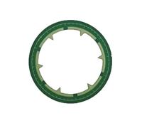PSDFJAD ZHGUIMING 28.5mm Dial Scale Inner Chapter Ring Hollow Watch Hand Dial Adapted Green Luminous for NH35 NH36 NH38 NH70 Movement(Green)