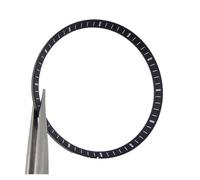 PSDFJAD ZHGUIMING 30.5mm*27.2mm*2.2mm Multicolor Inner Chapter Ring Plastic Fit for 42mm Octagon Watch Case Spare Parts Accessories(Black)