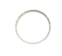 PSDFJAD ZHGUIMING 30.5mm Blue Black Watch Chapter Ring Stainless Steel Inner Shadow Ring Fit for SKX007 SKX009 Watch Accessories(White)