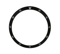 PSDFJAD ZHGUIMING 31.3mm Watch Chapter Ring for NH35 NH36 4R 6R Modified Scale Rings for Skx007 Skx009 Watches Accessories Inner Diameter 27.6mm(Black)