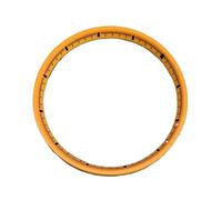 PSDFJAD ZHGUIMING 31.5mm Watch Chapter Ring Plastic Inner Shadow Circle Modified for NH35/NH36/4R/6R/SKX007 Movement Watch Accessories(Orange)