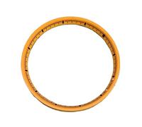 PSDFJAD ZHGUIMING 31.5mm Watch Chapter Ring Plastic Inner Shadow Circle Modified for NH35/NH36/4R/6R/ SKX007 Movement Watch Accessories(Orange)