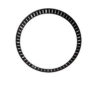 PSDFJAD ZHGUIMING 31.5mm Watch Inner Circle Copper Watch Chapter Ring Fit SKX007/SKX009/ Suitable for NH35/36/4R/6R Movement(Black)