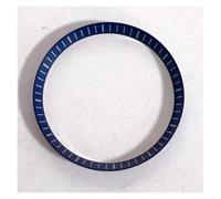 PSDFJAD ZHGUIMING 31.5mm Watch Inner Circle Copper Watch Chapter Ring Fit SKX007/SKX009/ Suitable for NH35/36/4R/6R Movement(Dark Blue)