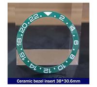 PSDFJAD ZHGUIMING 38mm*30.6mm Ceramic Bezel GMT and Diving Watch Insert for 40mm Mens Watch Replace Watch Face Watch Bezel Inserts(39ceramics)