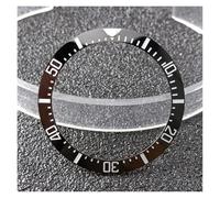 PSDFJAD ZHGUIMING 38mm*30.6mm Ceramic Bezel GMT and Diving watch Insert For 40mm Mens Watch Replace Watch Face Watch Bezel Inserts(11(silvery word))