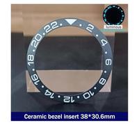 PSDFJAD ZHGUIMING 38mm*30.6mm Ceramic Bezel GMT and Diving Watch Insert for 40mm Mens Watch Replace Watch Face Watch Bezel Inserts(89ceramics)