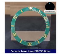 PSDFJAD ZHGUIMING 38mm*30.6mm Ceramic Bezel GMT and Diving Watch Insert for 40mm Mens Watch Replace Watch Face Watch Bezel Inserts(4ceramics)