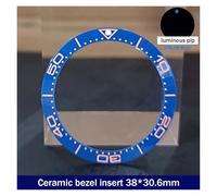 PSDFJAD ZHGUIMING 38mm*30.6mm Ceramic Bezel GMT and Diving Watch Insert for 40mm Mens Watch Replace Watch Face Watch Bezel Inserts(76ceramics)