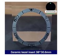 PSDFJAD ZHGUIMING 38mm*30.6mm Ceramic Bezel GMT and Diving Watch Insert for 40mm Mens Watch Replace Watch Face Watch Bezel Inserts(73ceramics)