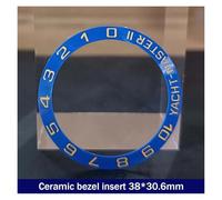 PSDFJAD ZHGUIMING 38mm*30.6mm Ceramic Bezel GMT and Diving Watch Insert for 40mm Mens Watch Replace Watch Face Watch Bezel Inserts(32ceramics)