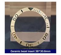 PSDFJAD ZHGUIMING 38mm*30.6mm Ceramic Bezel GMT and Diving Watch Insert for 40mm Mens Watch Replace Watch Face Watch Bezel Inserts(25ceramics)