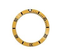 PSDFJAD ZHGUIMING 38mm Curved Ceramics Bezel Insert Fits SKX007 SKX009 SRPD Watch Case NH35 NH36 Movement Bezel Insert Ring Men Watch Parts(B)