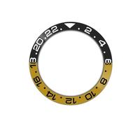 PSDFJAD ZHGUIMING 38mm Curved Ceramics Bezel Insert Fits SKX007 SKX009 SRPD Watch Case NH35 NH36 Movement Bezel Insert Ring Men Watch Parts(NO.12)