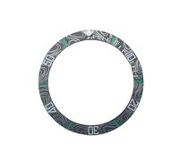 PSDFJAD ZHGUIMING 38mm Watch Bezel Ceramic Insert Ring BGW9 Luminous Inner Diameter 30.5mm Replacement Bezels Accessories(Green)