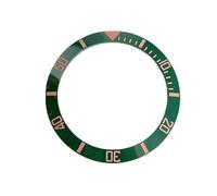 PSDFJAD ZHGUIMING 38mm Watch Bezel Insert Ceramics Ring for SUB Watch Case Replacement Bezels Inner Diameter 30.5mm(Rose Green)