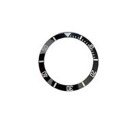 PSDFJAD ZHGUIMING 38mm Watch Bezel Insert Ceramics Ring for SUB Watch Case Replacement Bezels Inner Diameter 30.5mm(Black White)