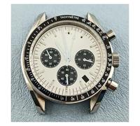 PSDFJAD ZHGUIMING 39.5mm VK63 Series watch case fits the VK63 Movement 316L stainless steel sapphire glass 10bar waterproof Panda watch dial(1706-10)