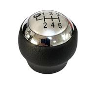 PSDFJAD ZHGUIMING 5/6 Speed Car Gear Shift Knob Lever Shifter Stick Handball for RAV4 Accessories(Silver 6 Speed)