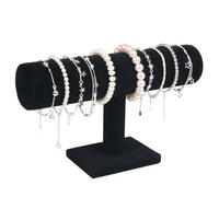 PSDFJAD ZHGUIMING 6 Colors Upright Velvet Bracelet Chain Watch Upright Display Rack Jewelry Organizer Hard Jewelry Display Stand Holder(01)