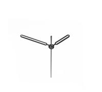 PSDFJAD ZHGUIMING 8.5 * 12.5 * 12.5mm NH35 Watch Hand Set for NH35 Movement Watch Needle Hands Green Lume Silver Gold Accessories(Black)