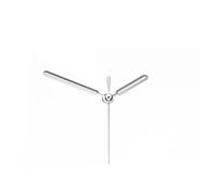 PSDFJAD ZHGUIMING 8.5 * 12.5 * 12.5mm NH35 Watch Hand Set for NH35 Movement Watch Needle Hands Green Lume Silver Gold Accessories(Silver)