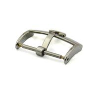 PSDFJAD ZHGUIMING Band 12mm 14mm 16mm 18mm 20mm for Strap Watch Men Pin Insurance Buckle Stainless Steel Clasp Watch Accessories(Silver,16mm)