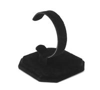 PSDFJAD ZHGUIMING Black C-Shaped Bracelet Rack Suede Scratch-Resistant Watch Display Rack Bracelet Storage Rack Product Display Rack(Black)