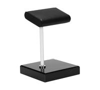 PSDFJAD ZHGUIMING Black Marble Base Watch Stand Silver Color Metal Rod Belt Watch Display Props Bracelet Stand Jewelry Placement Stand