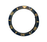 PSDFJAD ZHGUIMING Flat Ceramic Bezel Insert 39.7 * 31.5mm Substitute Watch Insert Ring Watch Accessories Green Luminous(NO.6)
