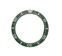PSDFJAD ZHGUIMING Flat Ceramic Bezel Insert 39.7 * 31.5mm Substitute Watch Insert Ring Watch Accessories Green Luminous(NO.4)